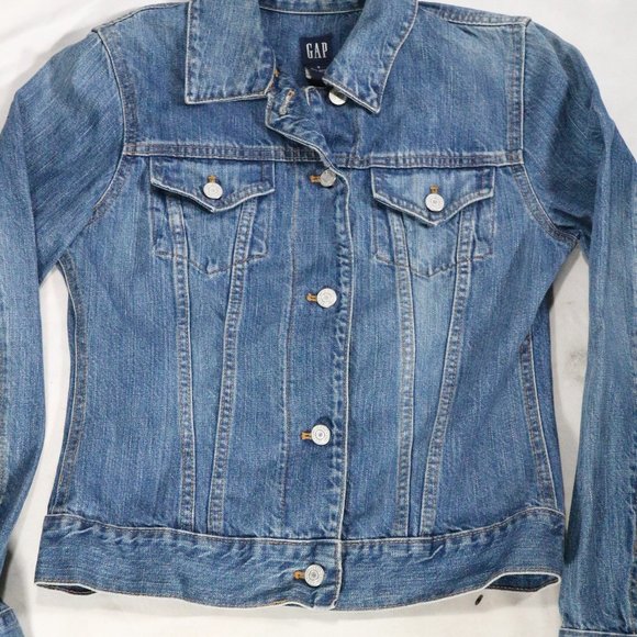 GAP Womens Blue Jean Jacket Sz SMALL US Women - Picture 2 of 14